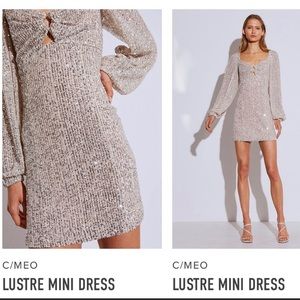 C/MEO lustre mini dress